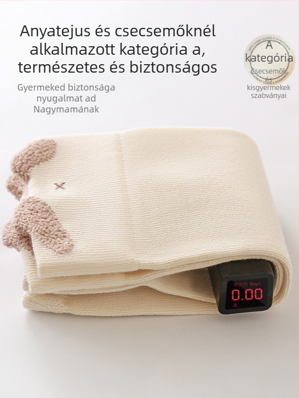 Baba térdvédők mászáshoz - A osztályú biztonság, Modell YR25Q-15032, Combed pamut, Jacquard kötés, Kézzel varrt varrások