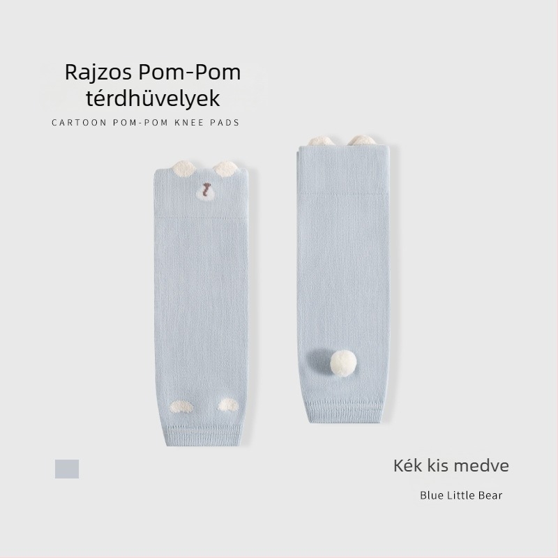 Baba térdvédők mászáshoz - A osztályú biztonság, Modell YR25Q-15032, Combed pamut, Jacquard kötés, Kézzel varrt varrások