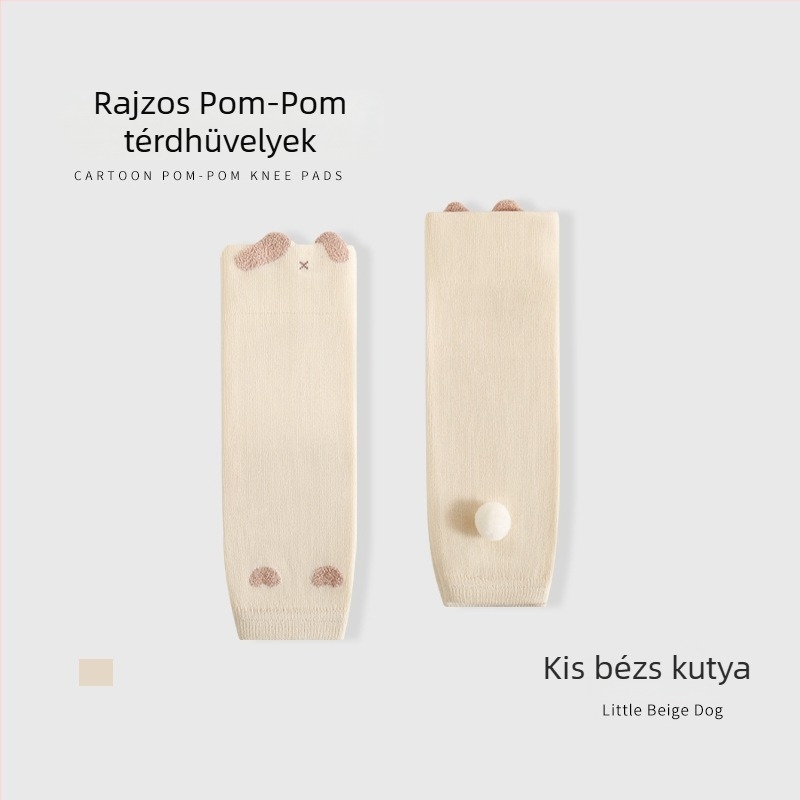 Baba térdvédők mászáshoz - A osztályú biztonság, Modell YR25Q-15032, Combed pamut, Jacquard kötés, Kézzel varrt varrások