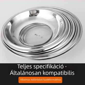 Rozsdamentes acél fazékfedő – univerzális illeszkedés, átlátszó üveg és függőleges fogantyú