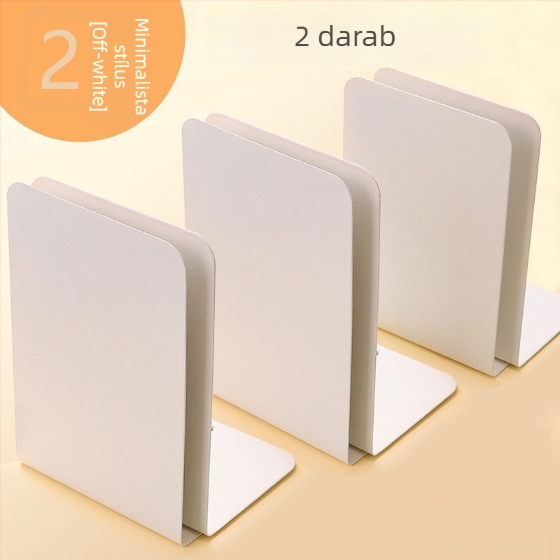 Fém könyvállvány osztóval és klippel - Modell C30504, Reverse, Vasból készült asztali könyvtartó, 430 g