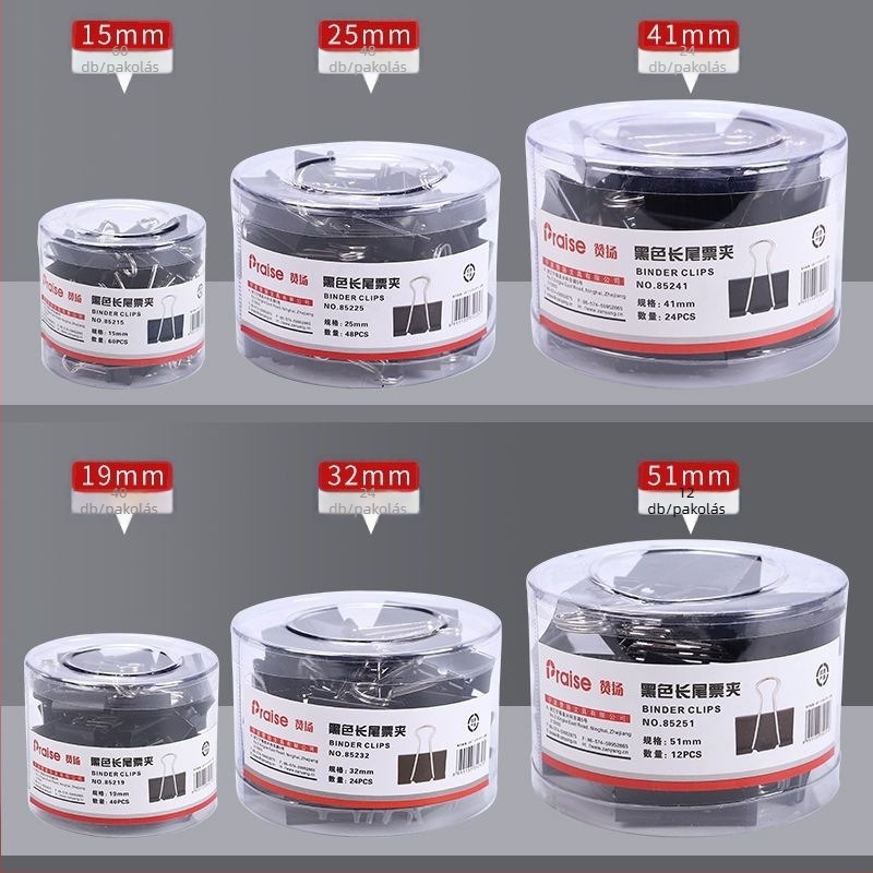 Praise márkájú fém gémkapocs jegyekhez és papírokhoz