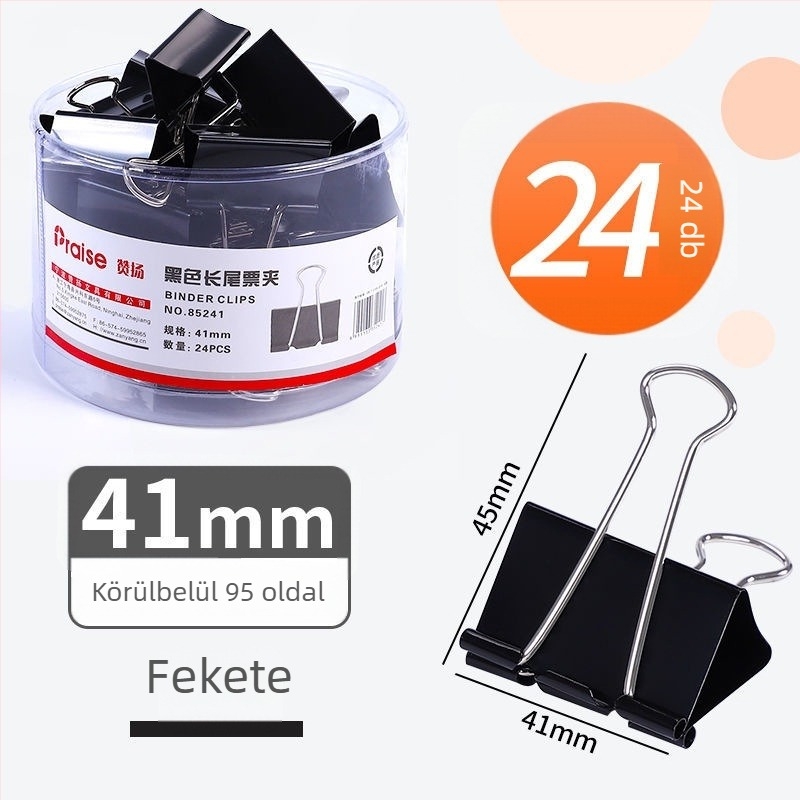 Praise márkájú fém gémkapocs jegyekhez és papírokhoz