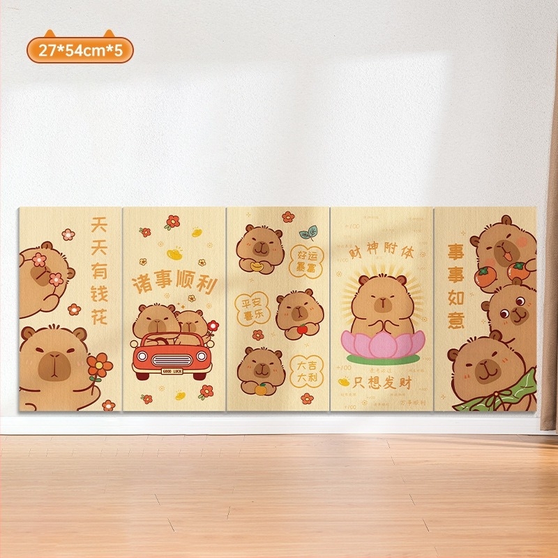 Water Wood Függőleges falra szerelt macska karcoló tábla – kopásálló, nem hullik szőr, öntapadó fali matrica, anyag: szőnyegselyem, aranyos stílus