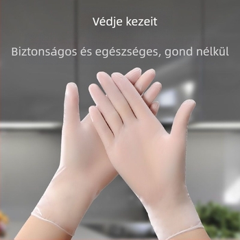 Egyszer használatos PVC masszírozó kesztyűk szépségszalonok számára – csúszásmentes, átlátszó mintázat, testreszabható