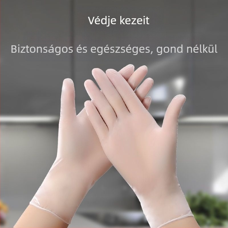 Egyszer használatos PVC masszírozó kesztyűk szépségszalonok számára – csúszásmentes, átlátszó mintázat, testreszabható