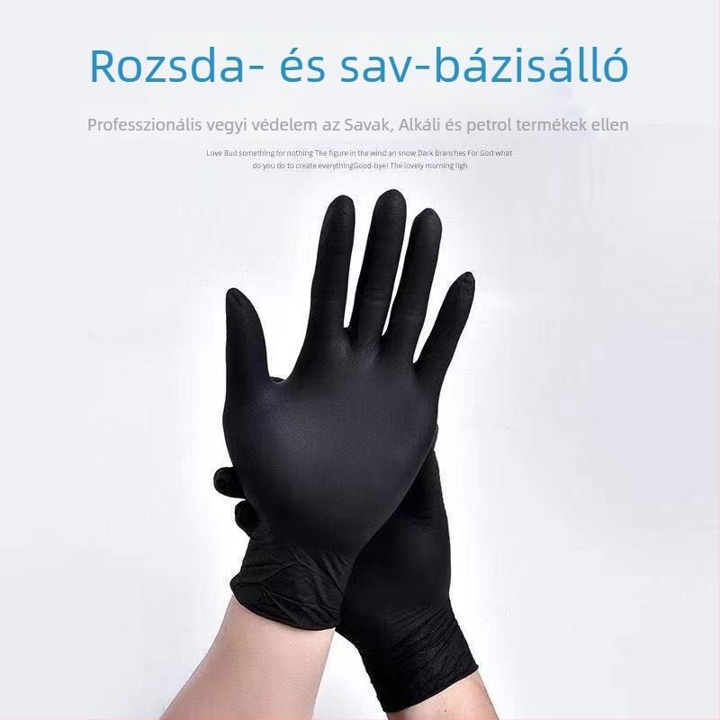 Egyszer használatos nitril kesztyűk tetováláshoz és szépségápoláshoz – szemöldöktetováláshoz és ajakfehérítéshez, 50 csomag