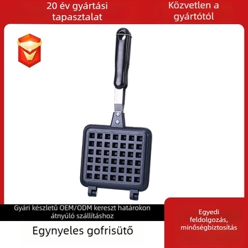 Vafli sütőpan, tapadásmentes, kétoldalas serpenyő, alumíniumötvözet, sütőkorong