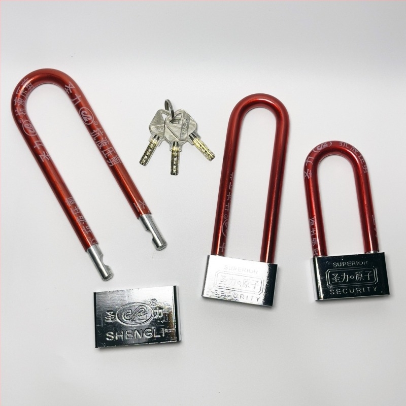 Ipari U-alakú osztott lakat kerékpárok és elektromos kerékpárok számára – Vas, Modell 106, Holy Power, 30–640 g