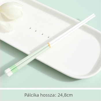 Kerámiából készült evőpálcikák, modern minimalist stílus, virágmintás, 4 darabos készlet, mosogatógépben tisztítható
