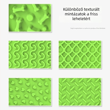 Szilikonból készült háziállat tál és nyaló matrac szívóval – lassú etetés, többfunkciós