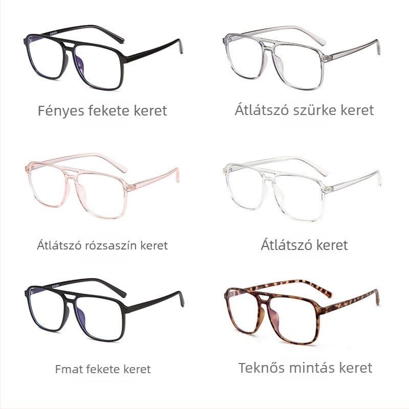 TR90 szemüvegkeret myopia elleni anti-kékfénnyel, modell M6503, bevont lencsékkel