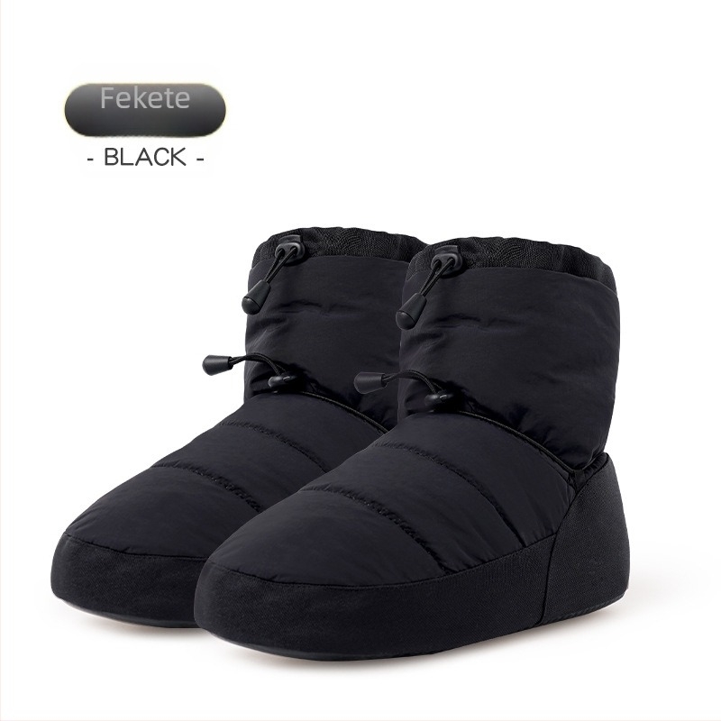 Balettcipő nőknek, felnőtt, téli, fleece bélés, talprelifált mikroszálas + TC anyag