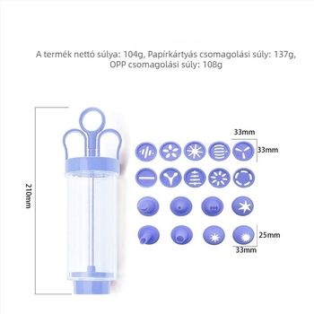 Sütik és sütemények dekoráló pisztoly — ABS, Baked Xi, hordozható, DIY, biztonságos és szagtalan