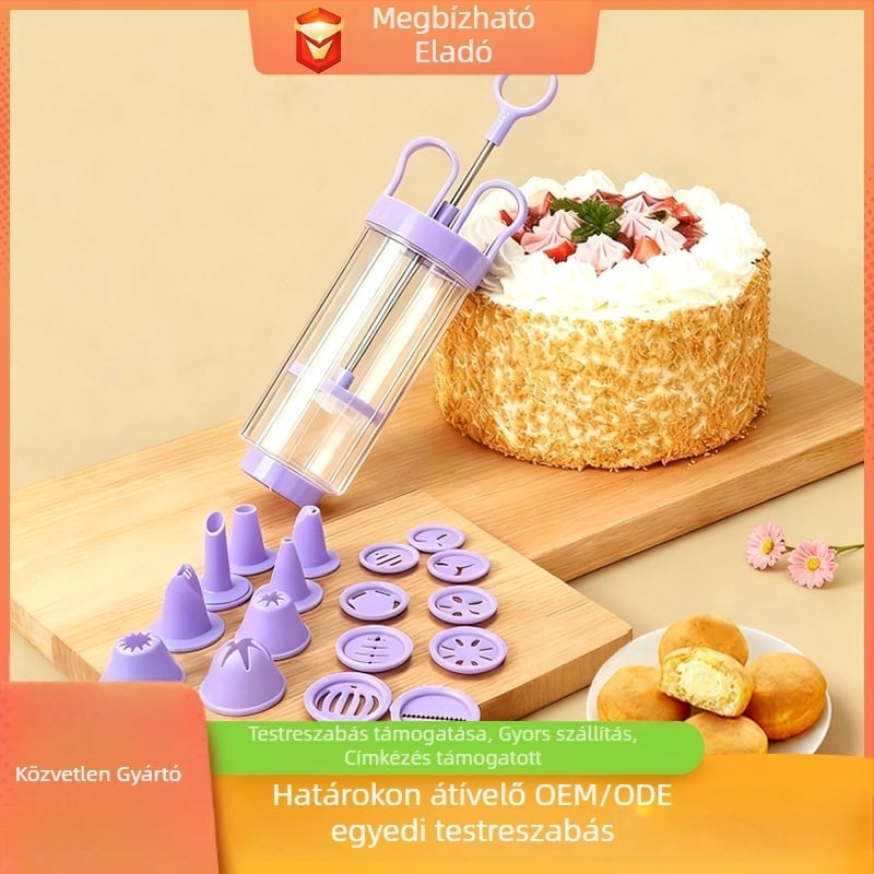 Sütik és sütemények dekoráló pisztoly — ABS, Baked Xi, hordozható, DIY, biztonságos és szagtalan