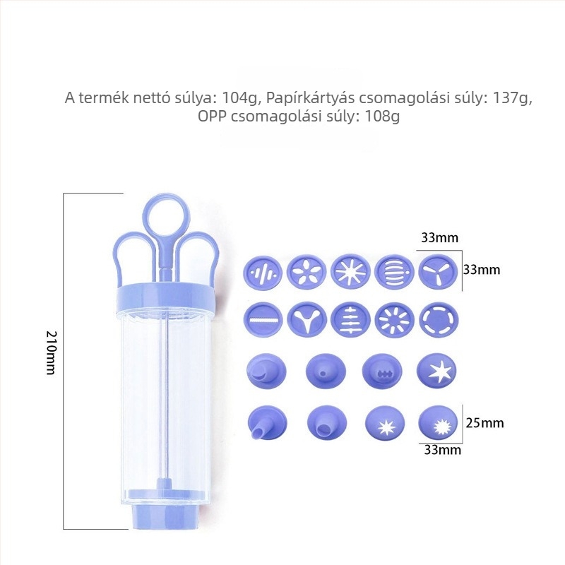 Sütik és sütemények dekoráló pisztoly — ABS, Baked Xi, hordozható, DIY, biztonságos és szagtalan