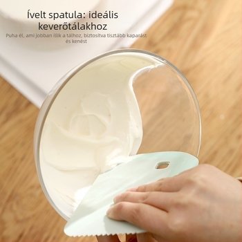 Többfunkciós tészta vágó és konyhai spatula mérőskálával, PP anyagból, modern minimalista design