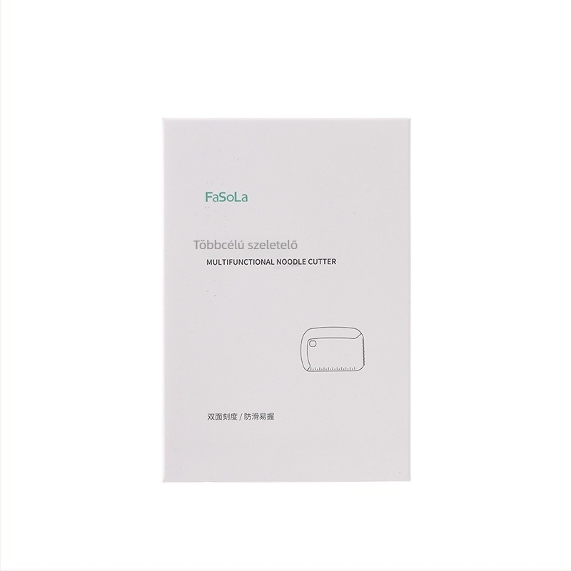 Többfunkciós tészta vágó és konyhai spatula mérőskálával, PP anyagból, modern minimalista design