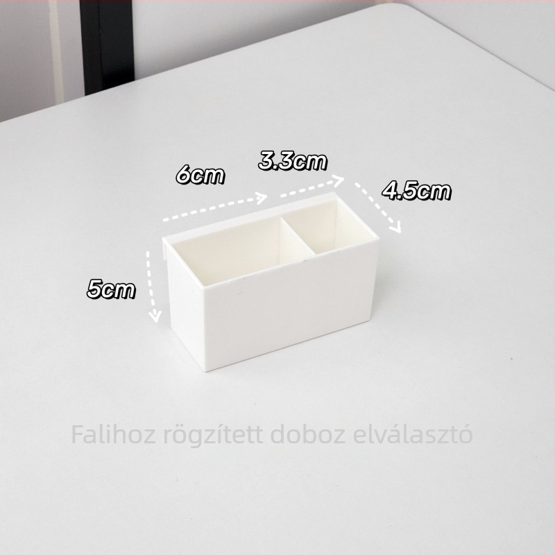 Asztali tároló doboz — műanyag, 2 L kapacitás, modern minimalista stílus, egyszínű, 24 darabos készlet