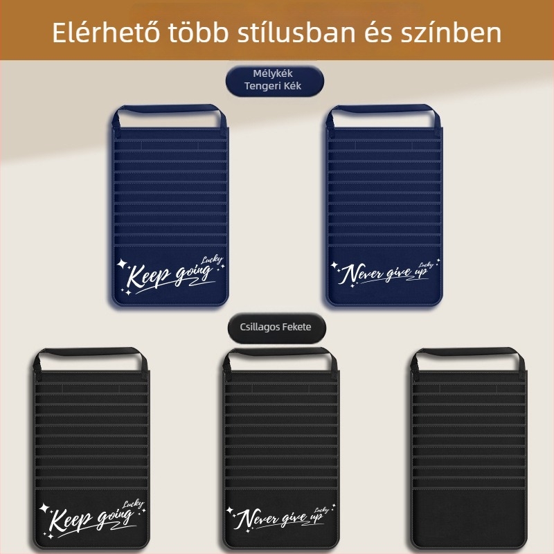 Asztal mellé történő függő könyvtáska, nagy kapacitású tároló, Bushang márka, Kz00213bm modell, Anyag: Szövet, Nettó tömeg: 1