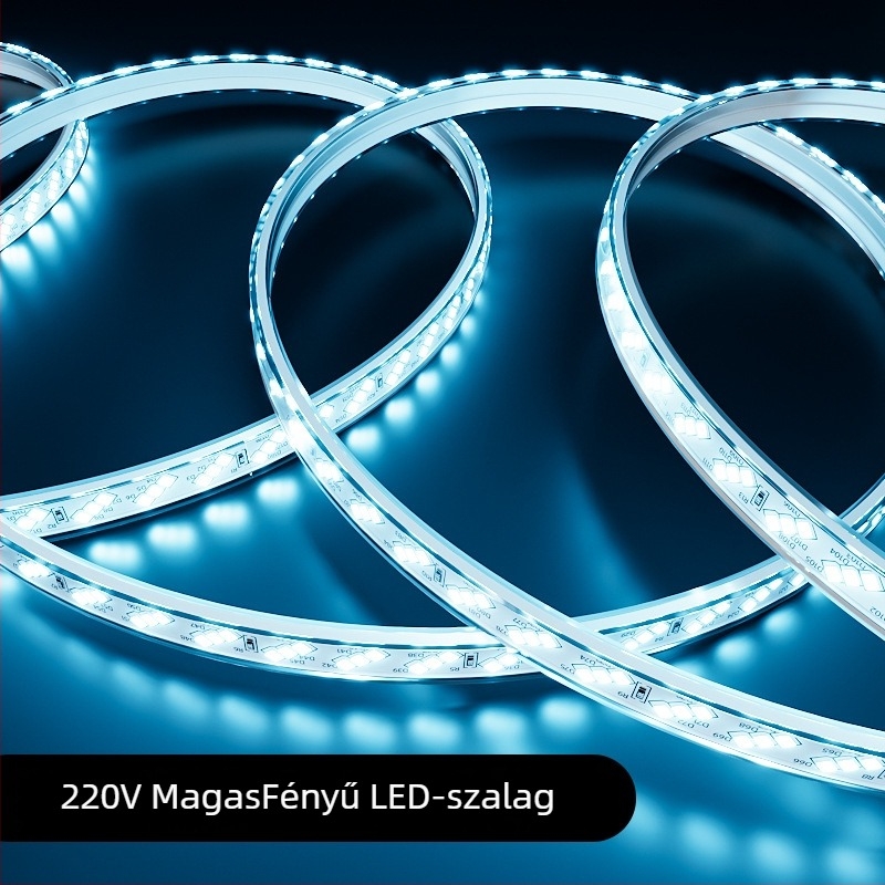220V LED-szalag kapcsolóval, vízálló, 180 LED (3528), 10W