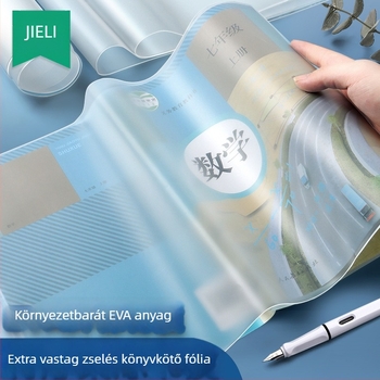 Deli márkájú EVA szilikon könyvborító, átlátszó, általános iskolába, ajándékhoz ideális