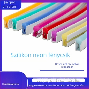 Szilikonból készült vízálló neon LED-szalag kültéri feliratokhoz, 12V bemenet, Cree 5630 LED-ek