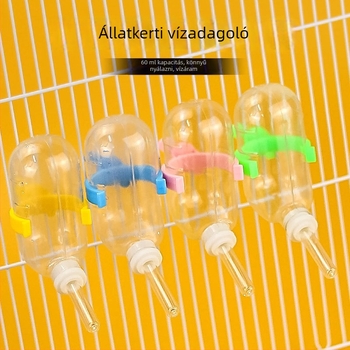 Műanyag itatótartó kisállatoknak, 60 ml-es függő üveggel, Hartley márka