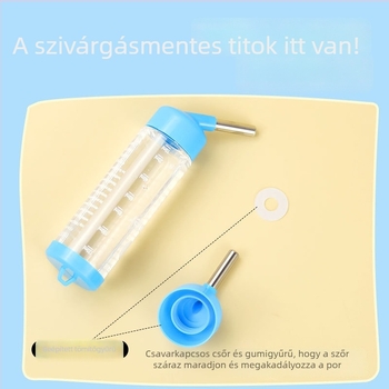 Műanyag itatótartó kisállatoknak, 60 ml-es függő üveggel, Hartley márka