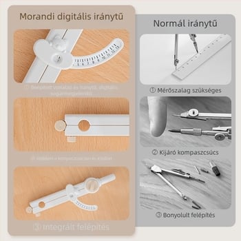 Digitális körző és vonalzó készlet – Modell SS-38-66