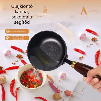 Öntöttvas serpenyő sütéshez, tapadásmentes felülettel, rozsdamentes acél fedő üvegbetéttel, többszörös aljzattal, univerzális tűzhelyhez