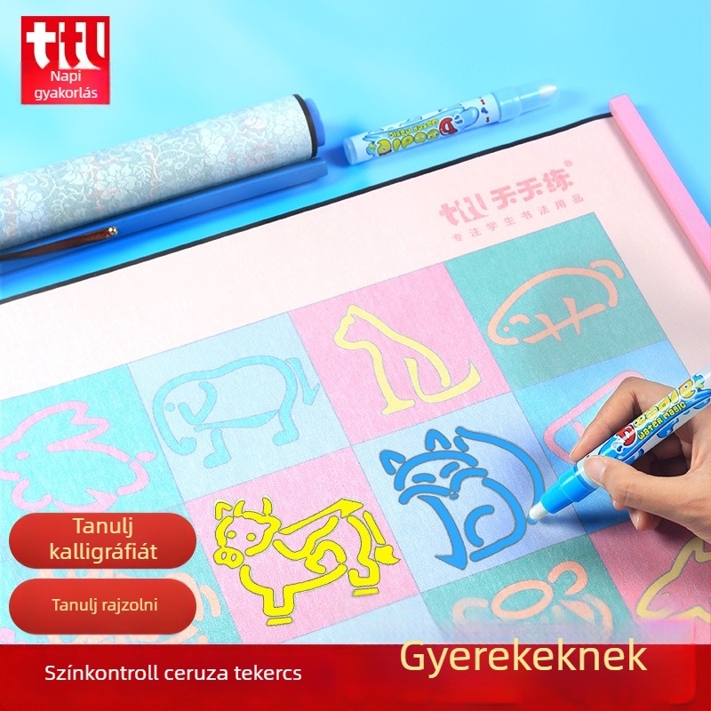 Daily Practice Water Writing Cloth – Gyerekeknek Tollkontroll Edző Készlet, Tekercs, Oktatási Célú