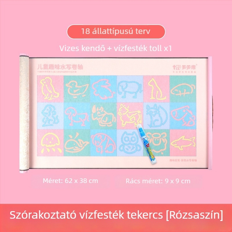 Daily Practice Water Writing Cloth – Gyerekeknek Tollkontroll Edző Készlet, Tekercs, Oktatási Célú