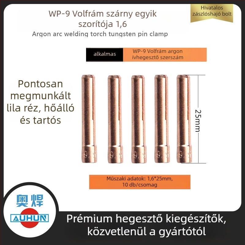 WP-9F argon ívhegesztő pisztoly kerámiadugó 13N08, réz áramlásvezető, wolfrám tű hegesztő fúvóka védőcső