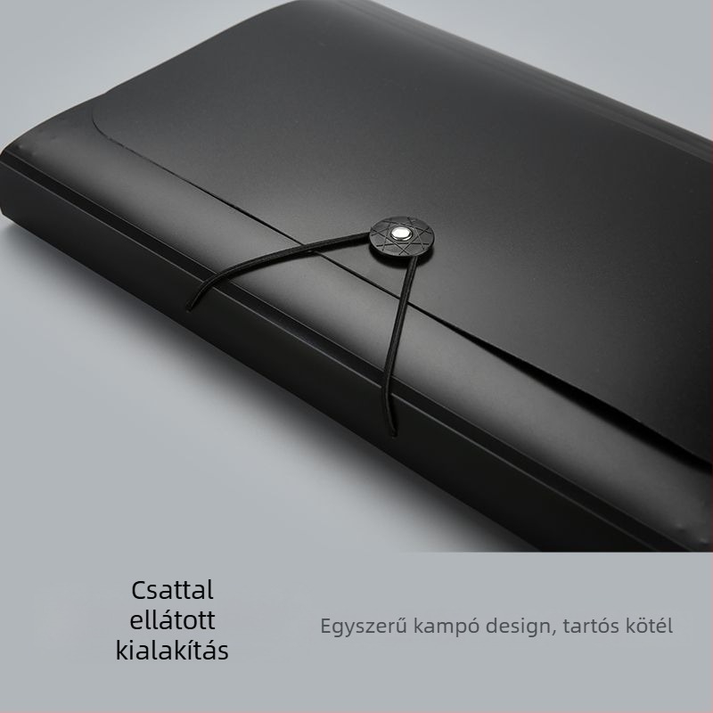 13 rekeszes akordion irattartó dokumentumokhoz, műanyag kivitel, nagy kapacitás, nyomtatott logó, testreszabható, licencelt privát márka