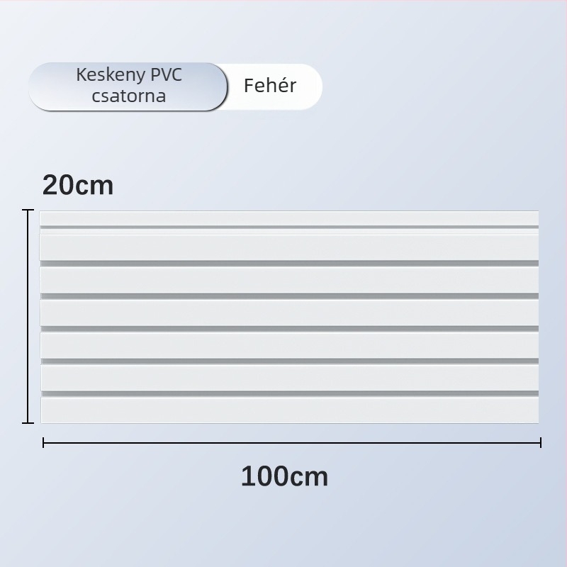 PVC falra szerelhető kijelző állvány több kampóval, egyrészes PVC öntött forma, teherbírás több mint 30 kg