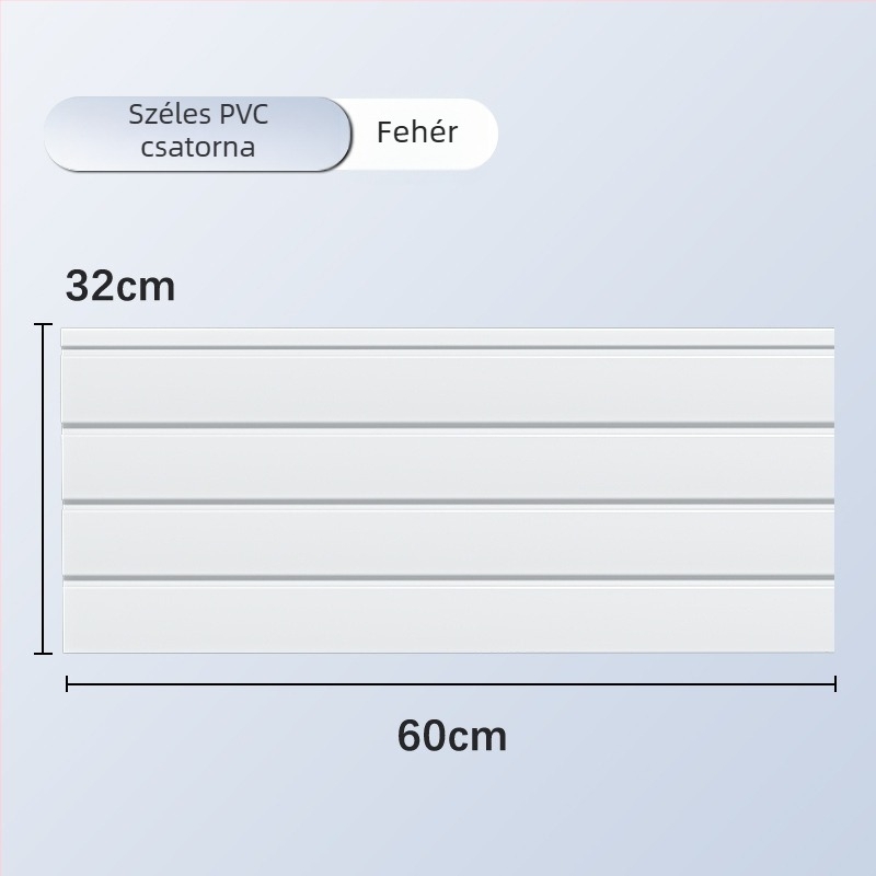 PVC falra szerelhető kijelző állvány több kampóval, egyrészes PVC öntött forma, teherbírás több mint 30 kg