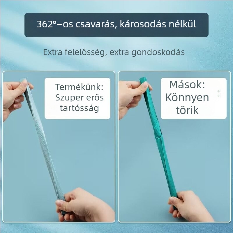 Műanyag, vízálló, vastagított védőborító diák vizsgadolgozatainak tárolására