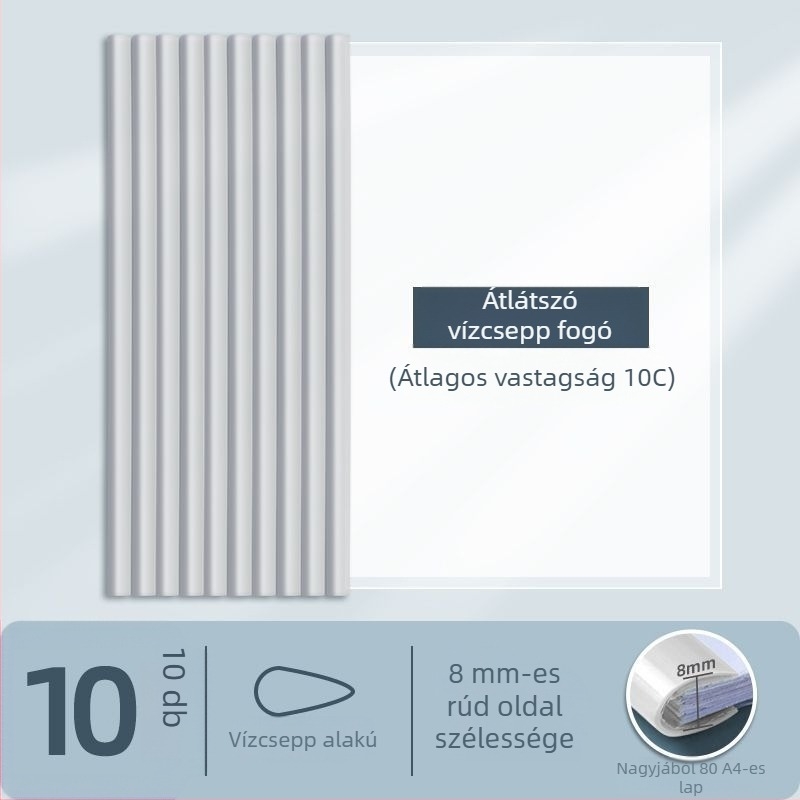 Műanyag, vízálló, vastagított védőborító diák vizsgadolgozatainak tárolására