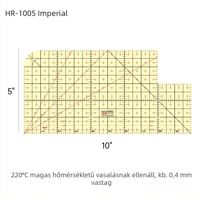 Kolding centiméteres vonalzó — műanyag test, testreszabható nyomtatás, csomagolás 1/12/240
