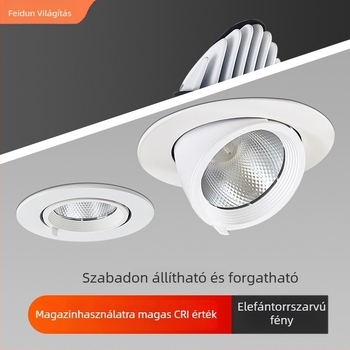 LED beépített mennyezeti lámpa, állítható szög, anti-glare, falmosó világítás, alumínium ház, CRI ≥90, 220V