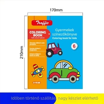 Du Le Zi kisgyermekek színező- és rajzkészlet 3–6 éveseknek, papíralapú, testreszabva a rajzok szerint