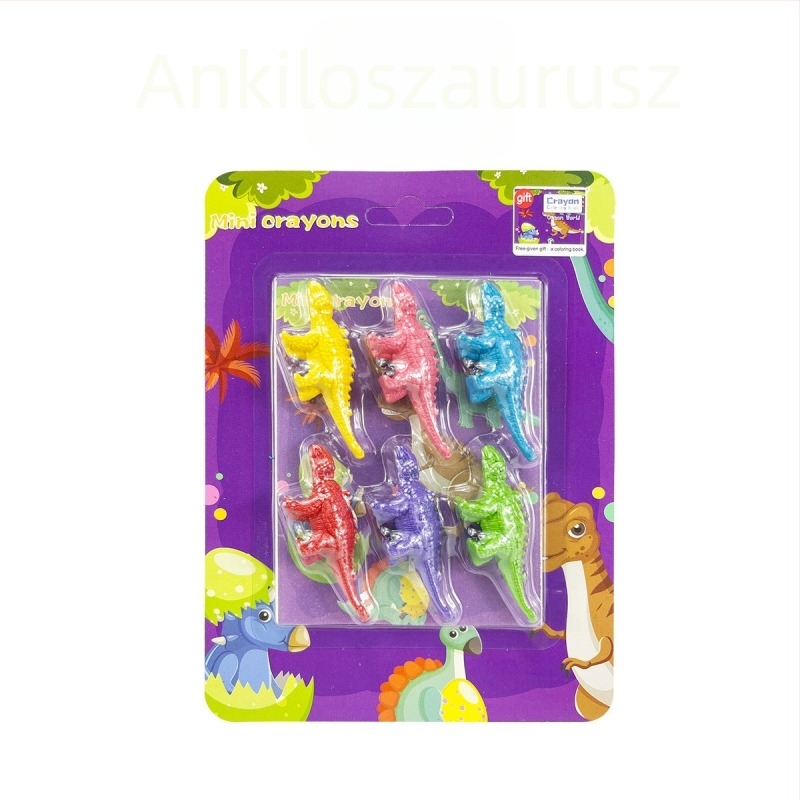 Műanyag formájú zsírkréta színező készlet — modell XH-040, kör alakú ceruza, Styling Crayon sorozat, papírból készült tok