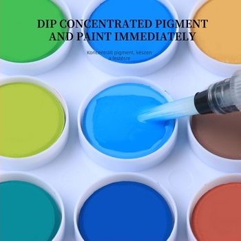 Giorgione szilárd akvarellfesték-készlet, por alapú tabletták, dobozos csomagolásban, 12–48 szín, akvarell festéshez.