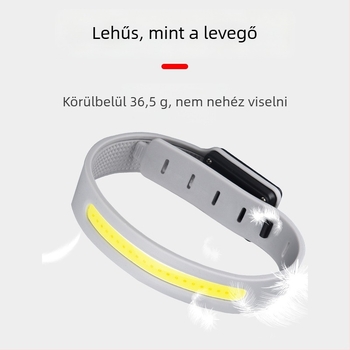 Csukló világító fény futáshoz és kerékpározáshoz — vízálló mini, COB 5W, 650mAh, kézi töltés
