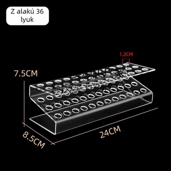 Akril hajcsat-kiállító állvány, többszintű létrás polc irodaszerbolt számára