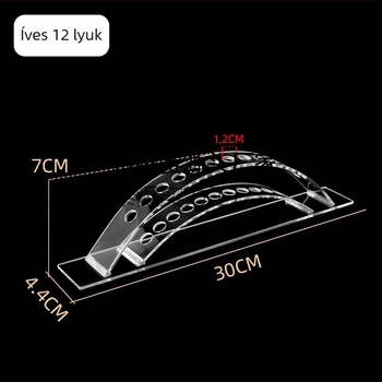 Akril hajcsat-kiállító állvány, többszintű létrás polc irodaszerbolt számára