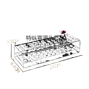 Akril hajcsat-kiállító állvány, többszintű létrás polc irodaszerbolt számára