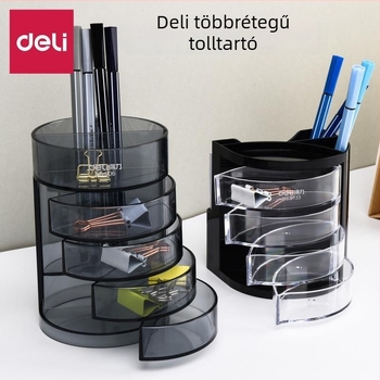 Többszintes tolltartó irodai kör alakú, műanyag, modellek 9172/9153/909/908/8931/9146/9175, nyomtatott logó nélkül, IP engedély nélkül