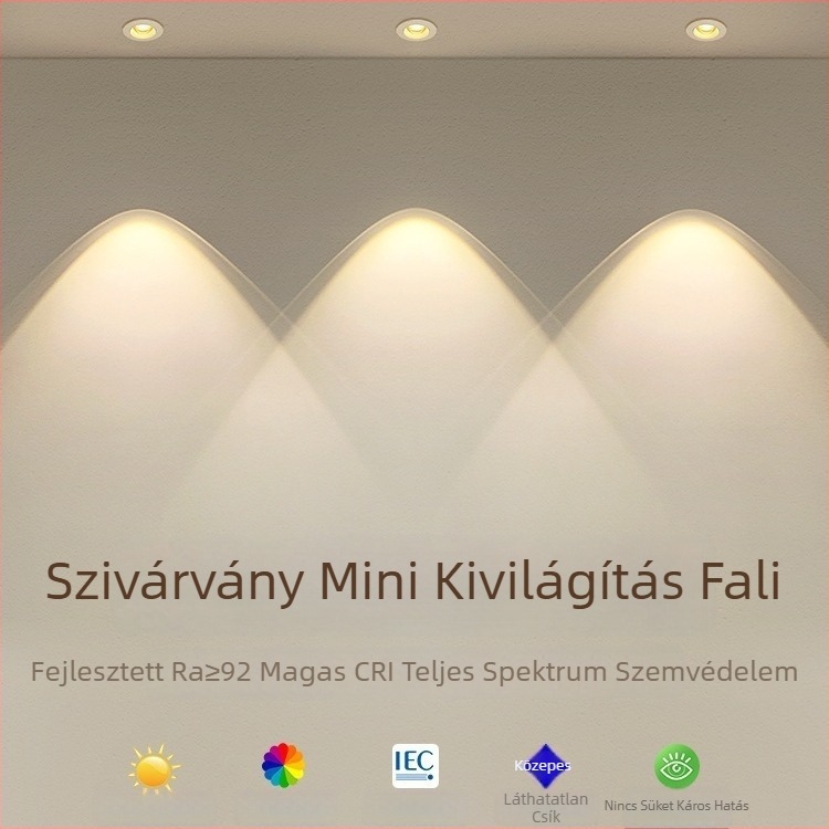 LED beépített kör lámpa COB, alumínium ház, CRI ≥95, 220V, vezetékes vezérlés